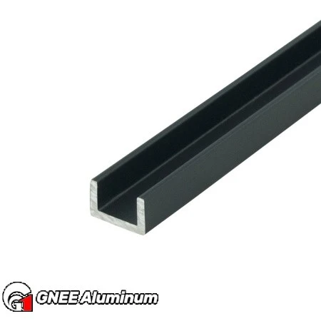 6063 T5 Black Aluminum U Channel